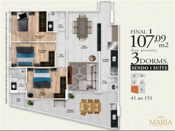 Imagem Apartamento com 3 dormitórios com 1 suíte no Jardim Imperador!!!