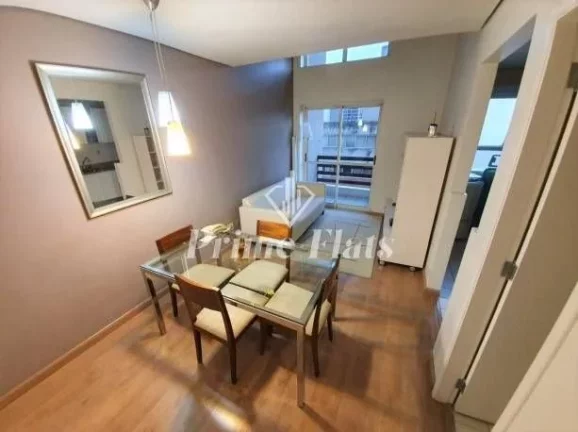 Foto do imóvel Flat disponivel para locação no Duplex Life Moema, com 45m², 1 dormitório e 1 vaga em Rua Tuim