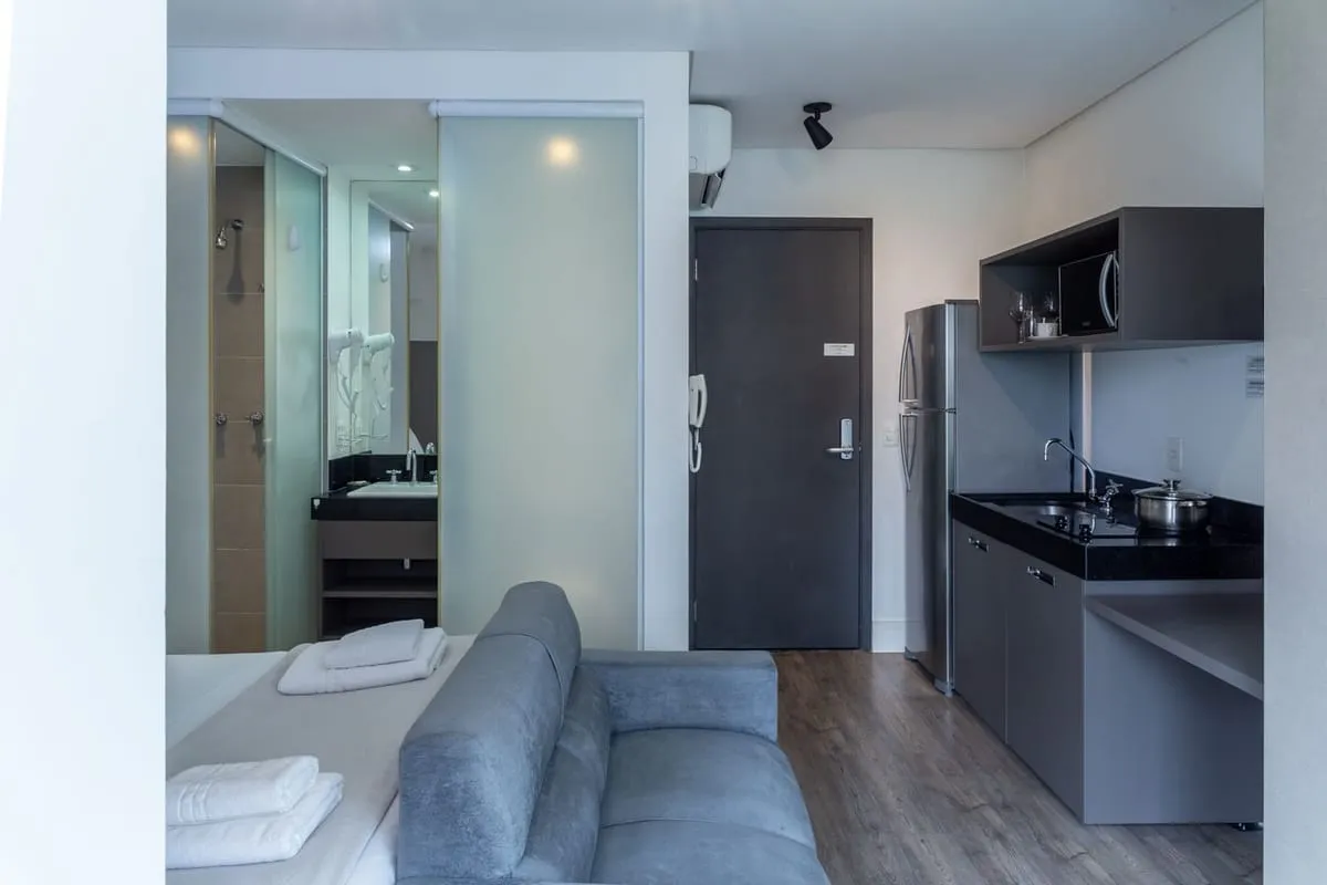 Foto do imóvel Apartamento com 1 Quarto para alugar, 25m² - Vila Olímpia em Rua Quatá, 76 - Vila Olímpia, São Paulo - SP