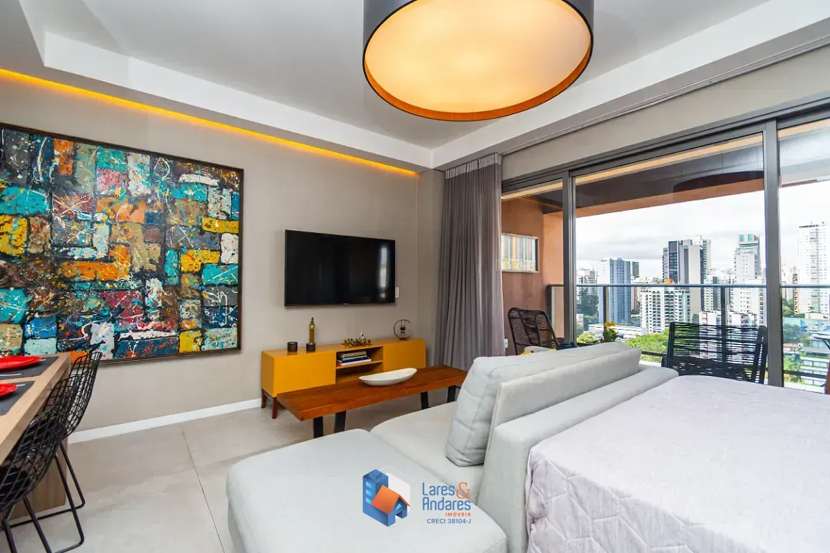 Imagem Apartamento para venda em Brooklin Paulista com 1 quarto, 41m²