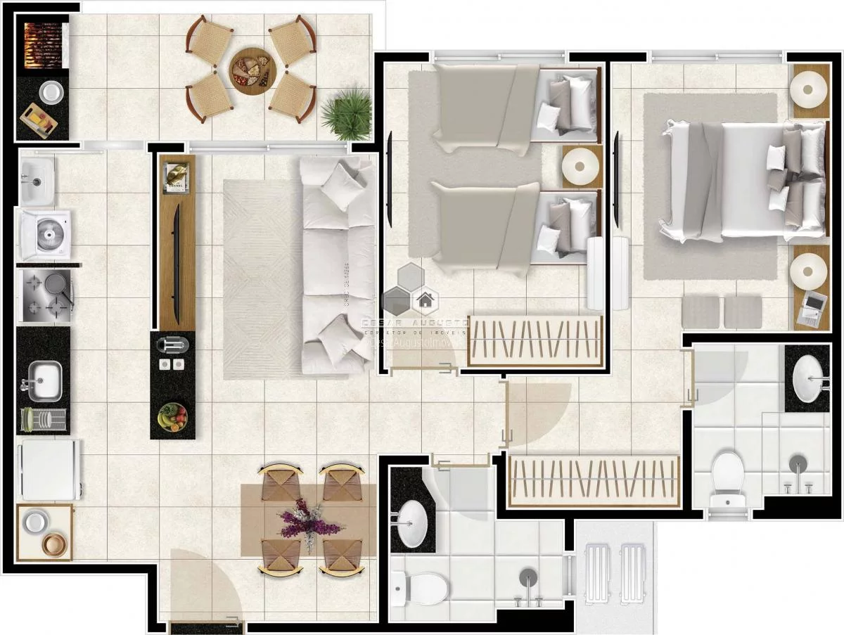 Imagem Bela Sintra - Apartamentos com 02 ou 03 quartos no Eus?(C)bio