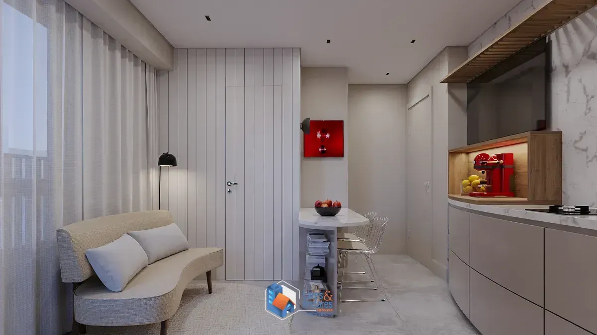 Foto do imóvel Duplex para venda em Higienópolis com 1 quarto, sendo 1 suíte, 53m² em Rua Maria Antônia