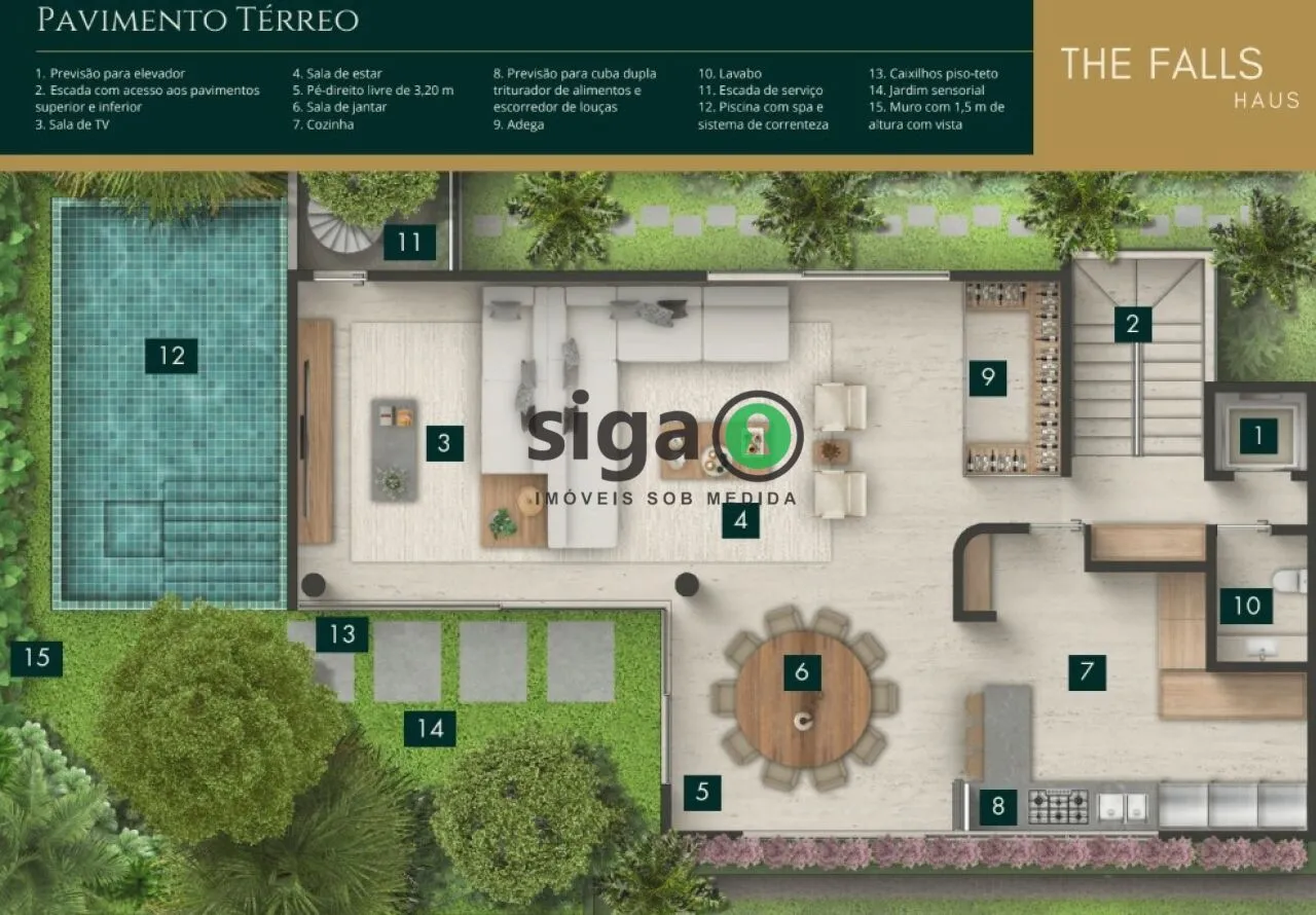 Imagem Casa em condomínio para venda no Jardim Guedala 04 suítes, São Paulo - SP