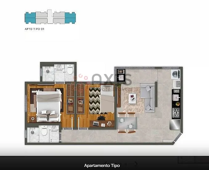 Imagem Apartamento 2 Quartos no Fernão Dias - Lazer