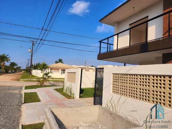 Imagem Sobrado novo 03 quartos c/suíte, arquitetura moderna, 2 quadras MAR, Nereidas em Guaratuba PR