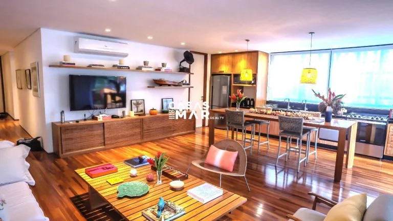 Imagem Apartamento de luxo à beira mar no Frade, Angra dos Reis-RJ: 2 suítes, 3 salas e 2 vagas de garagem