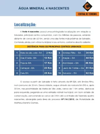 Imagem INDUSTRIAL DE ÁGUA MINERAL EM DIAS D'AVILA - BAHIA