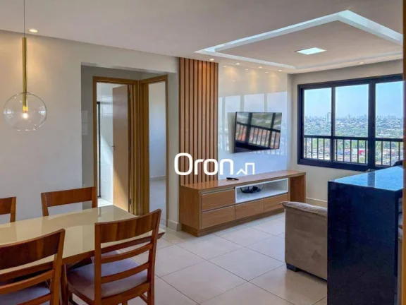 Apartamento mobiliado com 2 dormitórios à venda, 56 m² por R$ 499.000 - Parque Goiá Condomínio Clube - Goiânia/GO