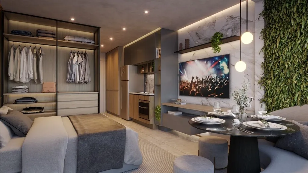 Imagem Convidamos você a repensar o morar contemporâneo, elevando seu apartamento a outro nível e trazen...