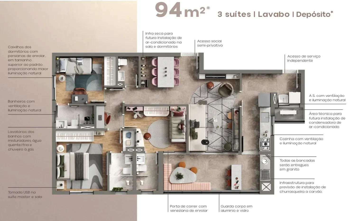 Imagem Apartamento com 3 Quartos à Venda, 94 m² em Centro - Osasco