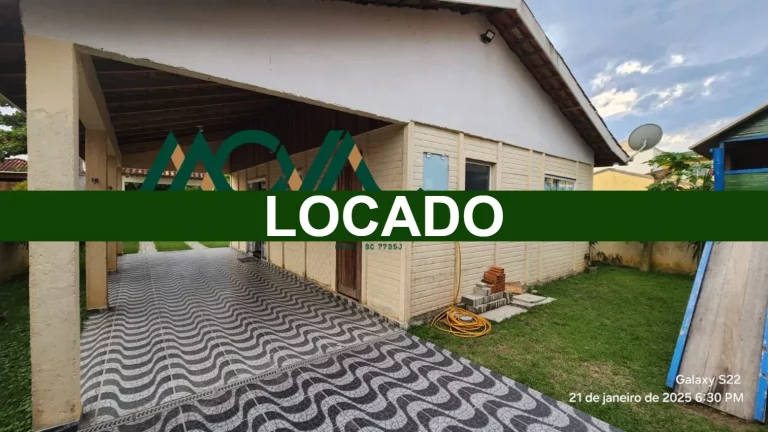 Imagem Casa disponível para locação mensal em Itapoá SC