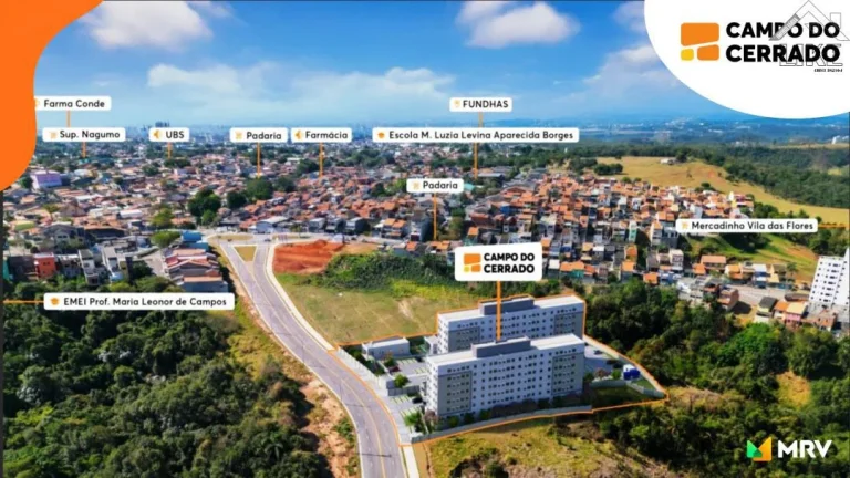 Imagem LANÇAMENTO - ZONA SUL/SJC - Ape de 02 quartos com elevador - de 35,27m² a 38,59m² - Entra no plano do governo