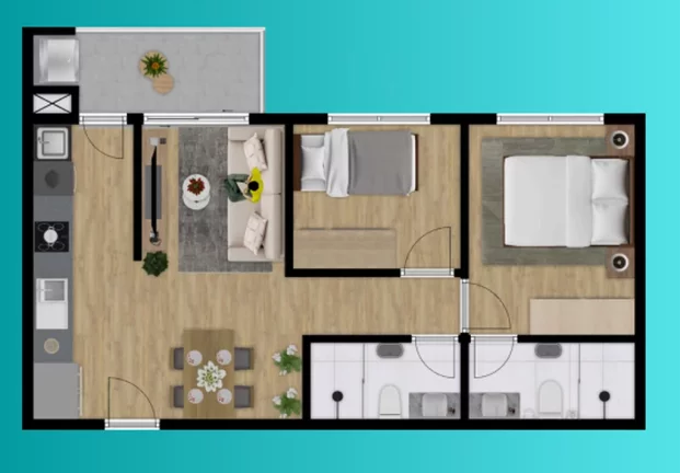 Imagem Figueira Garcia - Apartamento à venda no bairro Murta - Itajaí/SC