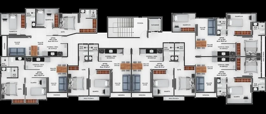 Imagem Apartamento com 2 dormitórios à venda, 48 m² por R$ 448.999,00 - Jardim Oceania - João Pessoa/PB