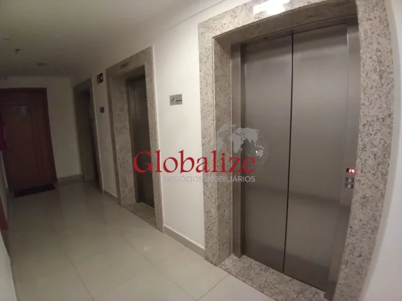Imagem Sala comercial para venda em santos com 1 vaga de garagem, varanda e sala de reuniões por R$277.000,00