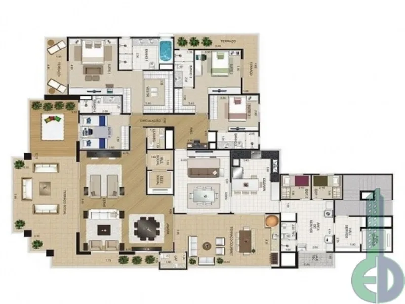 Imagem Edifício Villa Lobos Santo André Sp, apartamento de alto padrão em Santo André Sp