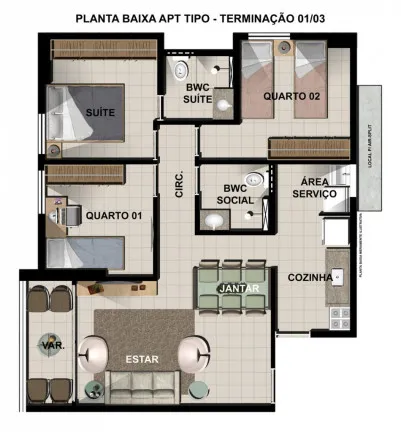 Imagem Apartamento com 3 Quartos à Venda, 72 m² em Pina - Recife