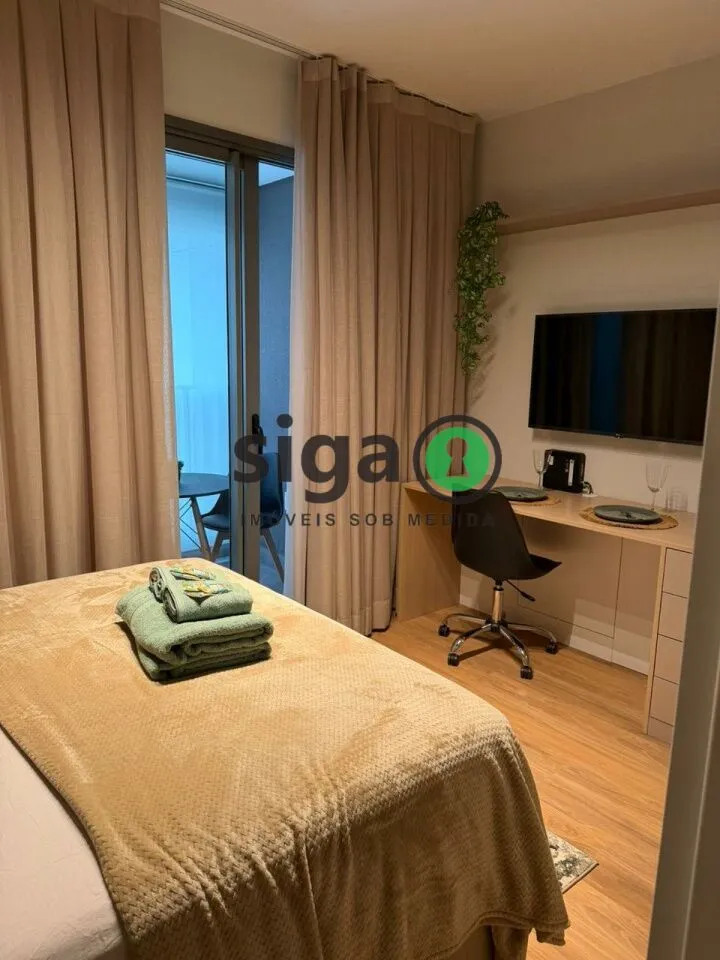 Imagem Apartamento para venda ou locação de 30m² mobiliado, localizado no Brooklin.
