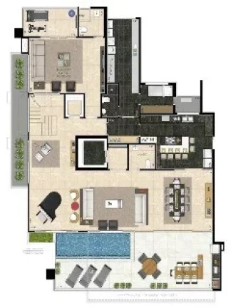 Imagem 3 suítes, 5 vagas, 280m² - Condomínio Edifício Camille Claudel