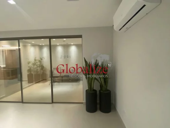 Imagem Sala comercial à venda com 100m², 1 vaga, recepção por R$480.000,00 na Vila Mathias em Santos