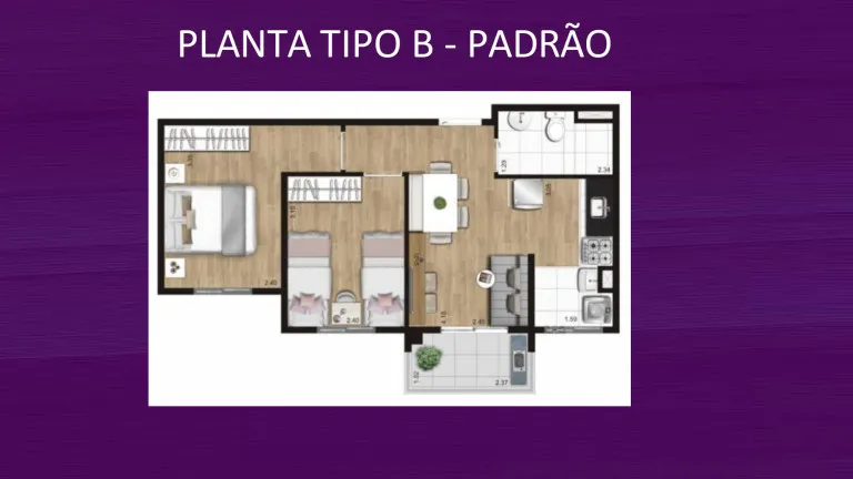Imagem Apartamento com 2 Quartos à Venda, 43 m²em Taboão - São Bernardo do Campo
