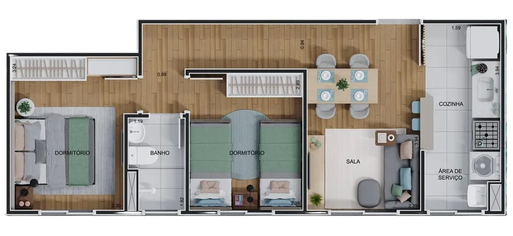 Imagem Viva o melhor da Freguesia do Ó de um jeito inteligente. Aptos. de 2 dorms. em uma localização pr...
