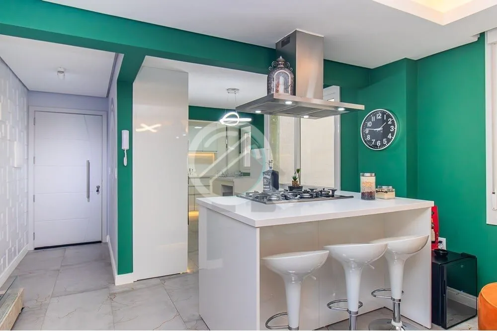 Imagem Apartamento de frente, com 109,78 m² - 3 dormitórios transformado em 2, sendo 1 suíte com closet....
