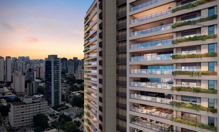 Imagem Apartamento à venda no Brooklin Paulista: 4 quartos, 4 suítes, 2 salas, 5 banheiros, 3 vagas - 262,35m² - São Paulo- SP