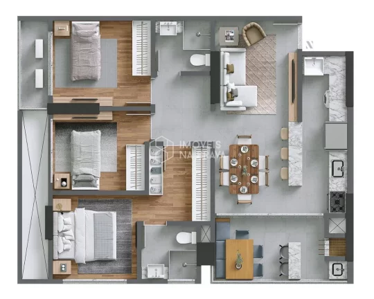 Imagem APARTAMENTO A 3 DORMITORIOS A VENDA - PRAIA BRAVA - ITAJAI SC