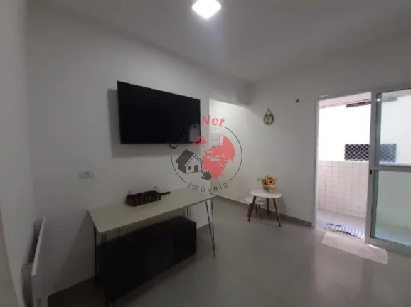 Imagem Apartamento á 100m2 da Praia ,2 dorm, 1 suíte, varanda vista para o mar ,1 vagas, 75 m2,bairro Guilhermina,Praia grande
