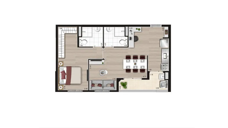Imagem Apartamento com 2 Quartos à Venda ou Temporada, 40 m²em Jardim Arize - São Paulo