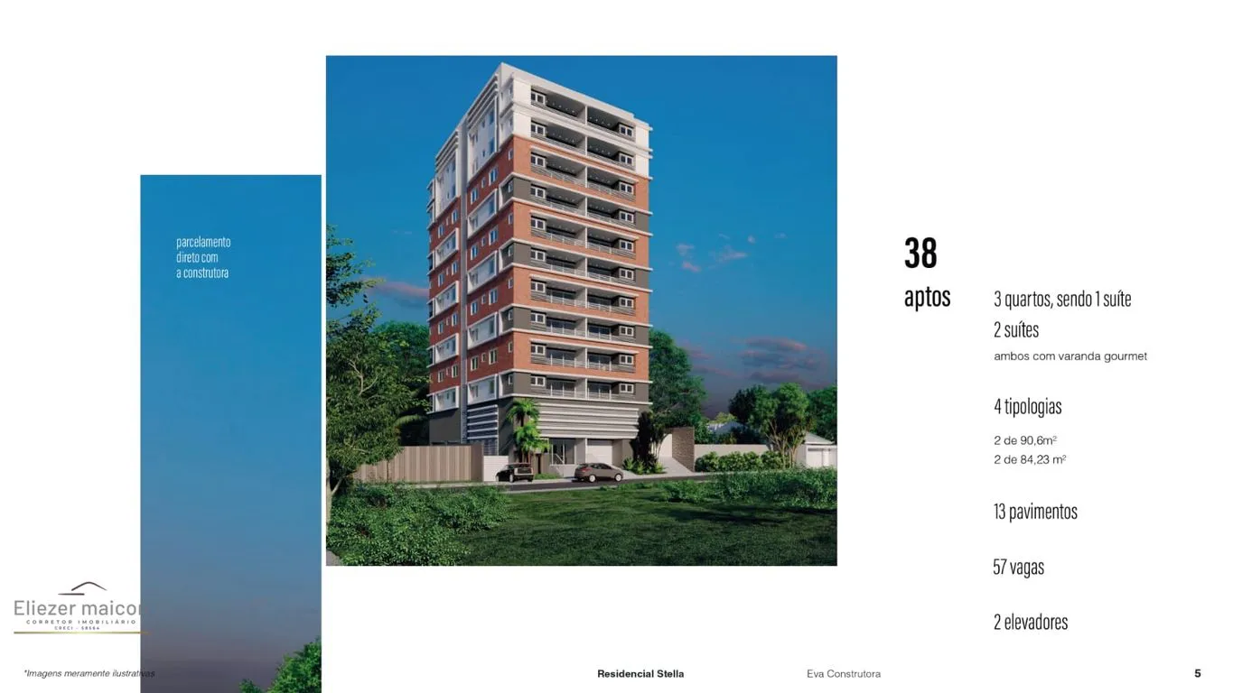Imagem Apartamento a venda - 3 quartos ou 2 suítes Residencial stella | Poços de caldas