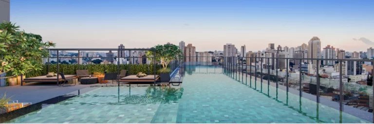 Foto do imóvel Apartamento à venda em Moema, São Paulo-SP: 1 quarto, 1 suite, 1 banheiro, 1 vaga de garagem - 41,00m² - Condomínio Kronos Moema By Kallas Arkhes.