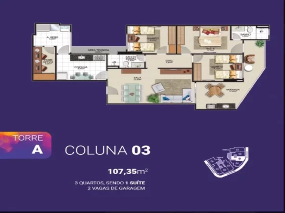 Imagem Lançamento Apartamento com 3 quartos e 1 suíte na praia com venda facilitada