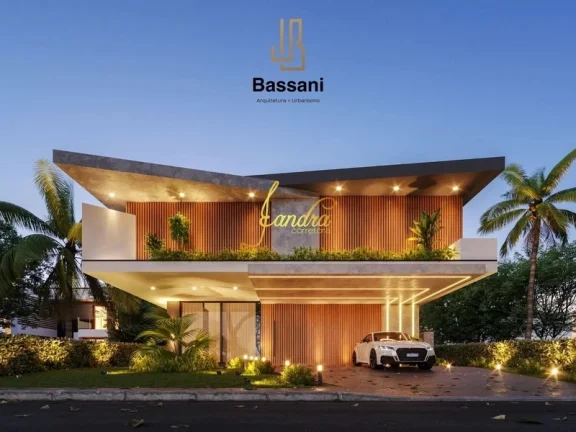Imagem Sobrado condomínio Sense com 450m² Beira lago