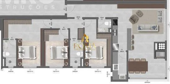 Imagem Apartamento Alto Padrão em Nossa Senhora de Lourdes | 3 Suítes e Espaço Gourmet
