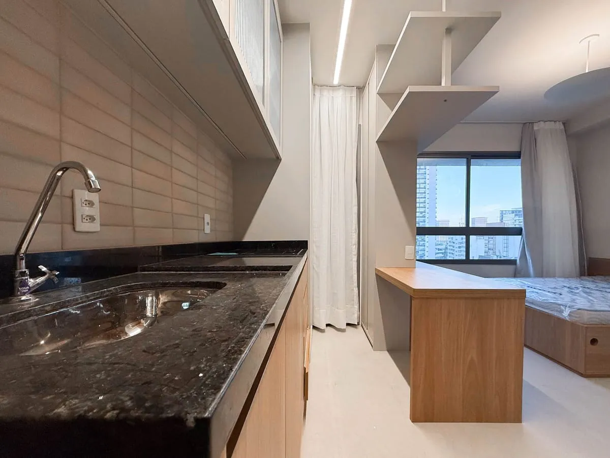 Imagem Apartamento com 1 Quarto para alugar, 25m² - Pinheiros