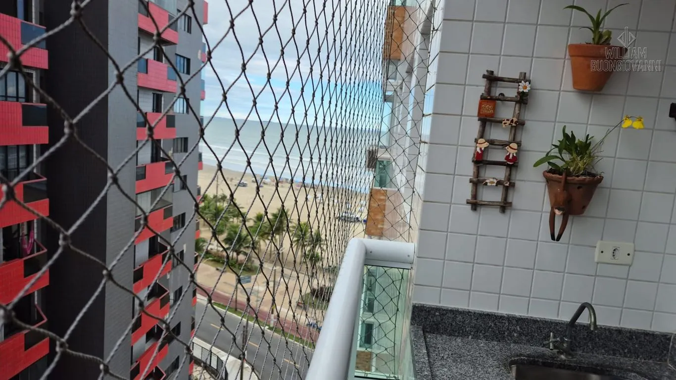 Foto do imóvel APARTAMENTO FRENTE MAR - MIRIM - VARANDA GOURMET E VISTA LIVRE em Nova Mirim, Praia Grande - SP