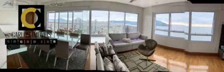 Imagem Belíssimo apartamento vista mar em Santos, com 380m², design diferenciado,