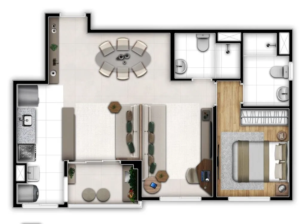 Imagem Apartamento com 2 dormitórios à venda, 55 m² por R$ 421.424,00 - Vila Rosália - Guarulhos/SP