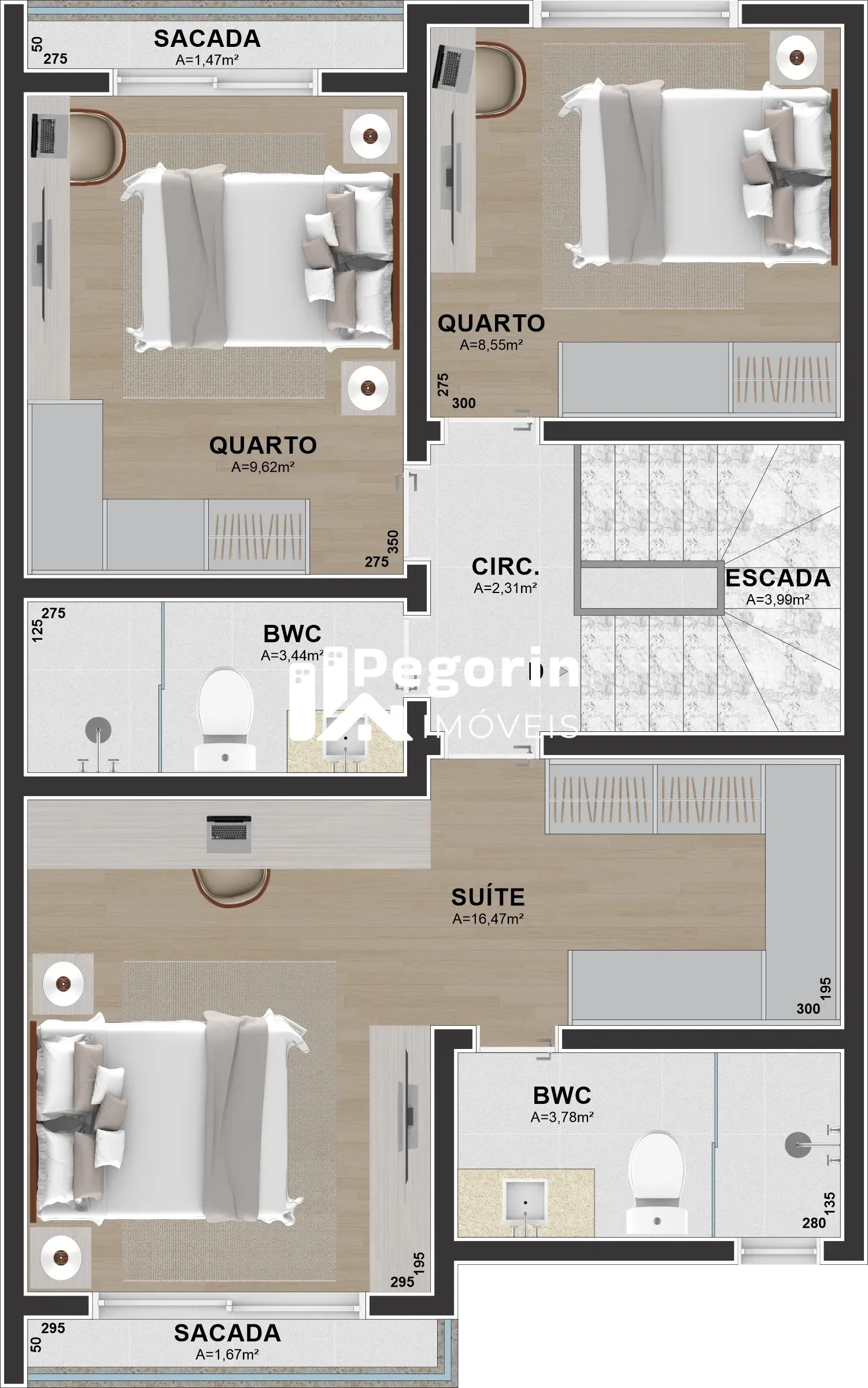 Imagem SOBRADO 03 QUARTOS 116M²