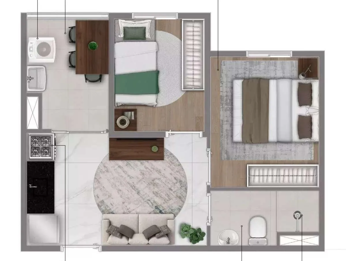 Imagem Apartamento 1 dormitórios Mundo Apto Voluntários da Pátria - Santana - São Paulo