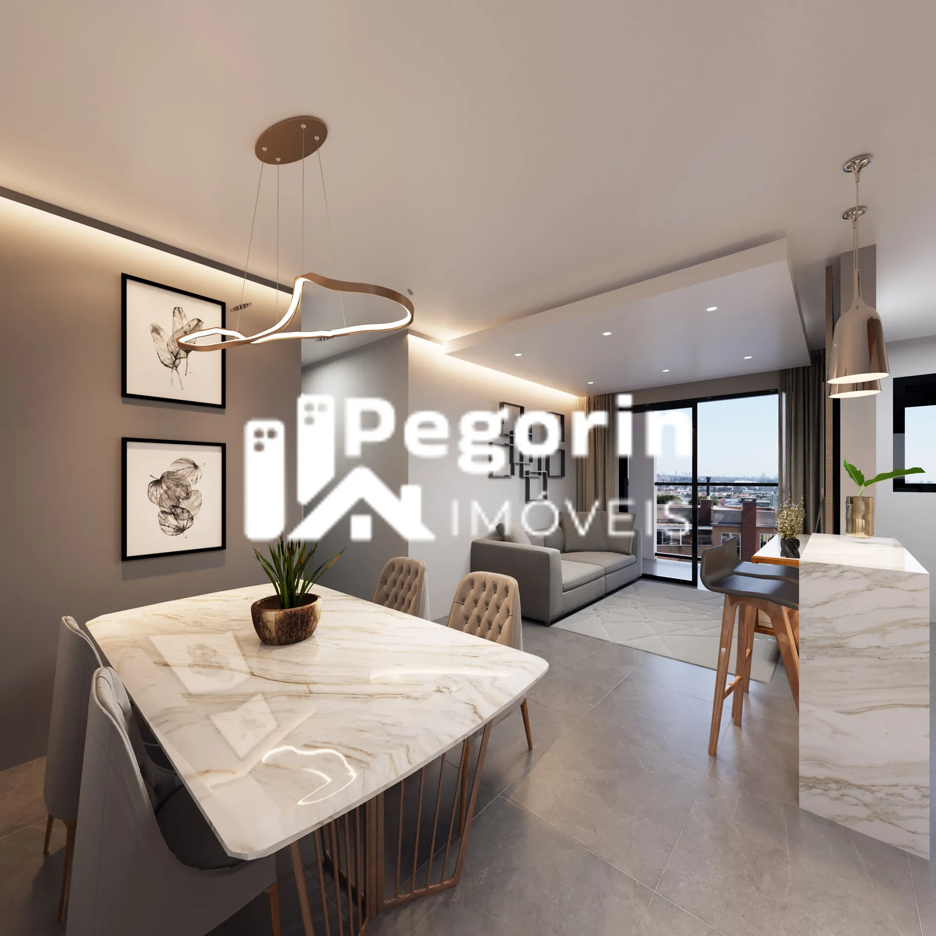 Imagem Apartamento à venda em Pinhais, Centro, com 2 quartos, 61,97m²