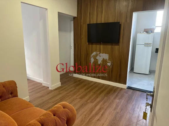 Imagem Apartamento à venda com 55m², 2 quartos, 1 banheiro, vista mar por R$399.000,00 no Embaré em Santos