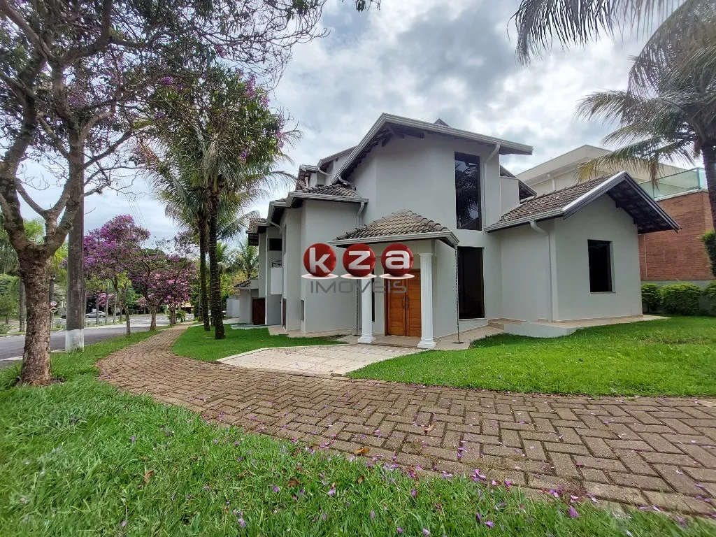 Imagem Imponente casa de alto padrão em condomínio à venda em Valinhos-SP, 4 quartos, 4 suítes, 3 salas, 8 banheiros, 4 vagas de garagem, 440m².