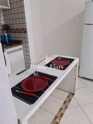 Imagem Flat disponível para locação no Condomínio Moema Top Life com 36m², 1 dormitório e 1 vaga