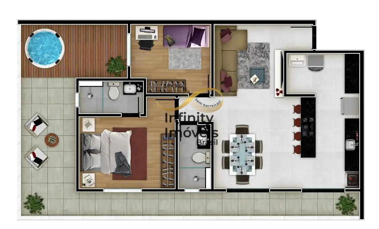 Imagem PLACE CAIÇARA - Apartamento à venda no bairro Alto Caiçaras - Belo Horizonte/MG
