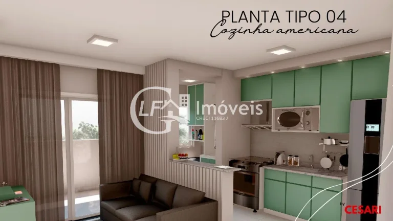 Imagem Apartamento à venda em Campo Grande-MS, Vila Planalto: 2 quartos, 1 sala, 1 banheiro, 52,71m². Venha conferir!