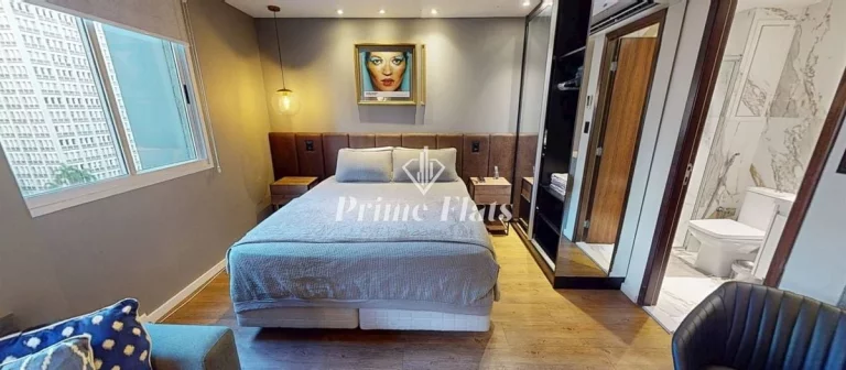 Imagem Flat disponível para venda no Wyndham São Paulo Paulista, com 27m², 1 dormitórios e 1 vaga