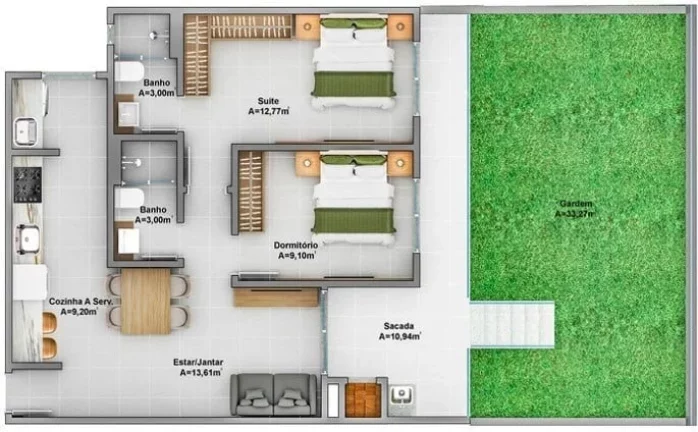 Imagem Manhattan Residence - Apartamento à venda no bairro Ingleses do Rio Vermelho - Florianópolis/SC